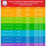 Schedule | Online Secondary School Teachers’ Training 2020